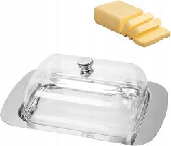  Vajtartó rozsdamentes acélból, fedővel és fogantyúval (B0D6ZD7P81)