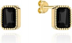 Lovrin Arany fülbevaló a "colorful Stone" kollekcióból ónix divatos minta hölgyeknek 14k (lovrin85658)