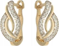 Lovrin Arany fülbevaló 585 áttört mintás mandula formájú ajándékba 14k elegáns női (Jubiler Lovrin)