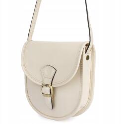 Beltimore Ecru Beltimore Női Bőr Kis Kézitáska Postás Táska merev patkó (K68ecru)