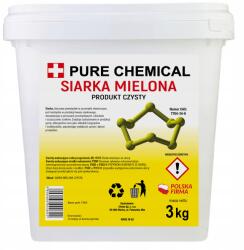 Pure Chemical Őrölt Kén Tiszta Kénpor Tisztaság 3kg (SIARKA MIELONA CZYSTA 5 kilogramów)