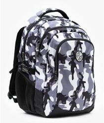 budmil iskolatáska, hátizsák - Black White (10110149-079243-0000) - gigajatek