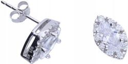 Lovrin Ezüst fülbevaló 925-ös tűvel, cirkónia kövekkel, 2, 10g, egyedi design ajándékba (Lovrin 46800)