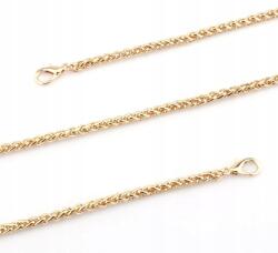 EdiBazzar Arany Öv kézitáska táska lánc hosszú fém karabiner elegáns (Złoty Pasek 100 cm Do Torebki Torby Łańcuch)