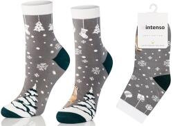 Intenso Színes Karácsonyi Zokni Ajándék Karácsonyfa Alatt Prémium Intenso 35-37