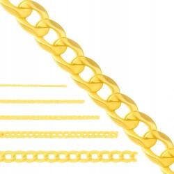 Lovrin Arany lapos páncéllánc hornyolt, 585-ös finomságú, 2, 15g súlyú, 19cm hosszú, klasszikus (61129488)