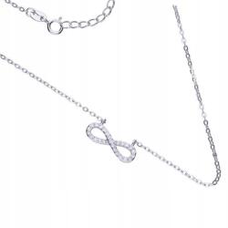 Lovrin Ezüst nyaklánc "celebritás" végtelen jellel r45, 925-ös finomságú ezüstből, divatos