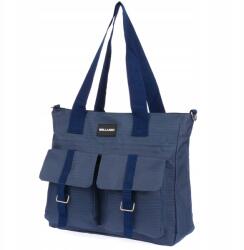 Beltimore Bellugio A4-es könnyű postás táska női válltáska shopper munkához (J38navy)