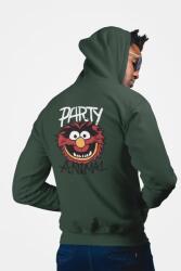  D&b Unisex Hoodie ZIPMO00095 Party Animal Erdőzöld-Méret XL