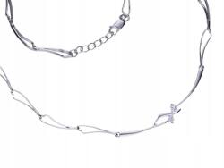 Lovrin 925-ös ezüst női nyaklánc cirkónia kövekkel, ajándékba is kiváló (Lovrin 64592)