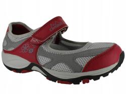 Campus Liffey női félcipő, szürke-piros, tépőzáras 36-os méret (CAMPUS LIFFEY czerwony/szary)
