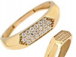 Lovrin Arany gyűrű 585-ös finomságú cirkónia kövekkel méret13 1.43 g, elegáns design, ajándéknak is kiváló (62107900)