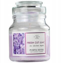 Purple River Szójaviasz illatgyertya Purple River Lilaakác illattal, 113 g (4260725363712)