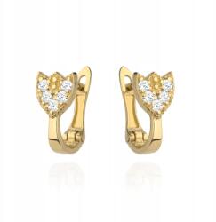 Lovrin Arany 585 tulipán fülbevaló cirkóniákkal, 1, 02g, angol kapcsos (58715700)