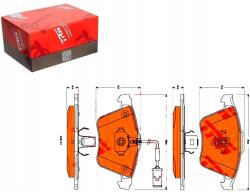 TRW Fékbetét kpl. első Volvo S40 II, V50 1.6-2.5 01.04-12.12