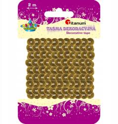 Dekorációs Szalag Arany Flitterekkel 2M Titanum (363643)