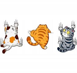 MGDesign Autómatrica Vicces Macskák Cicák Kats Mancsok 15x33 Nyomtatás