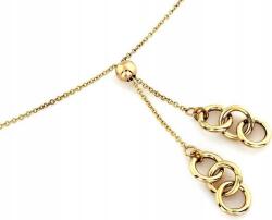 Lovrin Arany nyaklánc 585 nyakkendő függő karikák 2.81g női divatos minta 14k (Lovrin)