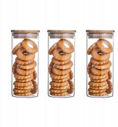 Arhatreya 3 db Átlátszó üvegtároló edény 450ml (6922818708999)