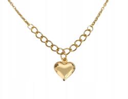 Lovrin Elegáns szív nyaklánc páncéllánccal, 52 cm-es, ajándékba szív medállal (Lovrin 55747)