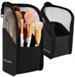 EdiBazzar Táska Kozmetikai táska Ecset Smink Zsírkréta Tok Utazó rendszerező Fekete (Etui na pędzle ołówki kredki podróżny)