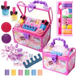  XXL Sminkkészlet gyerekeknek Nagy Kozmetikai Táska lányoknak (kosmetyki do malowania paznokci make up)