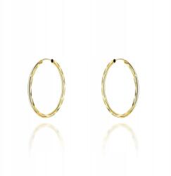 Lovrin Klasszikus arany 585 karika fülbevaló, gyémántcsiszolt, könnyű karikák ajándékba, 14k (Lovrin)