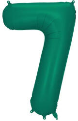 PartyDeco S. r. o 7. szám, fólia lufi, 86 cm, üveg zöld