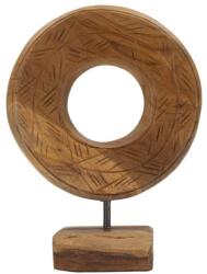 Mauro Ferretti Kör szobor tölgyfából barna 20x10x28 cm