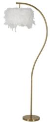 Mauro Ferretti Íves slim állólámpa tollakkal fehér/arany 60x33x170 cm