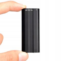  Mini Diktafon Lehallgató Készülék Klipsz MP3 8GB (Voice recorder)
