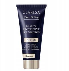 Claresa Beauty Protective Foundation hidratáló alapozó SPF50 0N Fair Ne fényvédővel (5903819832938)