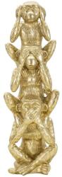 Mauro Ferretti Monkeys tower figura arany ø 10, 5x30 cm