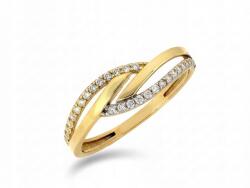Lovrin Női arany gyűrű 585 cirkóniával 1.23g 14 karátos divatos mintával (43804891)