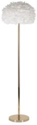 Mauro Ferretti Toll slim állólámpa tollakkal arany/fehér ø 43x170 cm