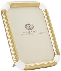 Mauro Ferretti Bann képkeret glamour stílusban fehér/arany 25x2, 6x30, 2 ( belső méret 20x25) cm