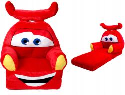 Materace Z Gór Összecsukható etetőszék gyerekeknek, piros cikcakk mintával (Krzesełk)