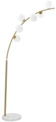 Mauro Ferretti Íves állólámpa glamour stílusban 6 burával arany/fehér 130x45x220-246 cm