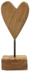 Mauro Ferretti Tölgyfa szív alakú szobor barna 10x10x25 cm