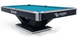 RASSON Biliárdasztal, Pool, Rasson Victory II Plus, Fekete, 8 ft. Simonis 860 tournament blue (55.143.08.5.15)