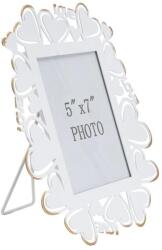 Mauro Ferretti Szívecskés képkeret fehér 25x14, 5x27, 7(belső méret 12, 5x17, 5 ) cm