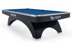 RASSON Biliárd asztal, Rasson Ox, 9 ft. , Fekete, EPBF zsebmérettel Simonis 760 royal blue (55.148.09.5.6)