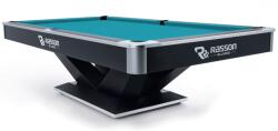 RASSON Biliárdasztal, Pool, Rasson Victory II Plus, Fekete, 8 ft. Simonis 860 electric blue (55.143.08.5.10)