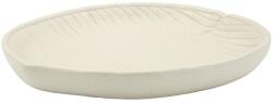 Mauro Ferretti Stons tál levél alakú krémszín 33x29x4 cm