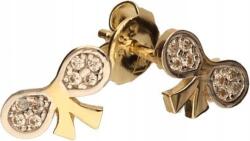 Lovrin Arany fülbevaló 585 finom masni stekker 1, 13 g klasszikus minta hölgyeknek (Lovrin 48079)