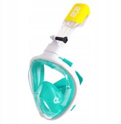 Aga Teljes arcot fedő búvármaszk S/m Fehér/Türkiz (DS1122WH-GR)