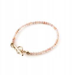 Giorre Rózsaszín opál golyós karkötő 925 ezüst aranyozott toggle csattal (5905804387850)