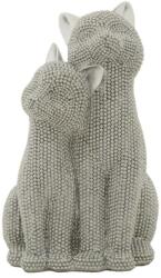 Mauro Ferretti Csillogó macska pár ezüst 13x10x21 cm