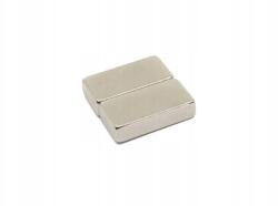 RON 862 neodímium mágnes, téglatest alakú, 20x10x5 mm, 2 db