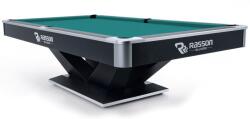 RASSON Biliárdasztal, Pool, Rasson Victory II Plus, Fekete, 8 ft. Simonis 860 blue green (55.143.08.5.9)